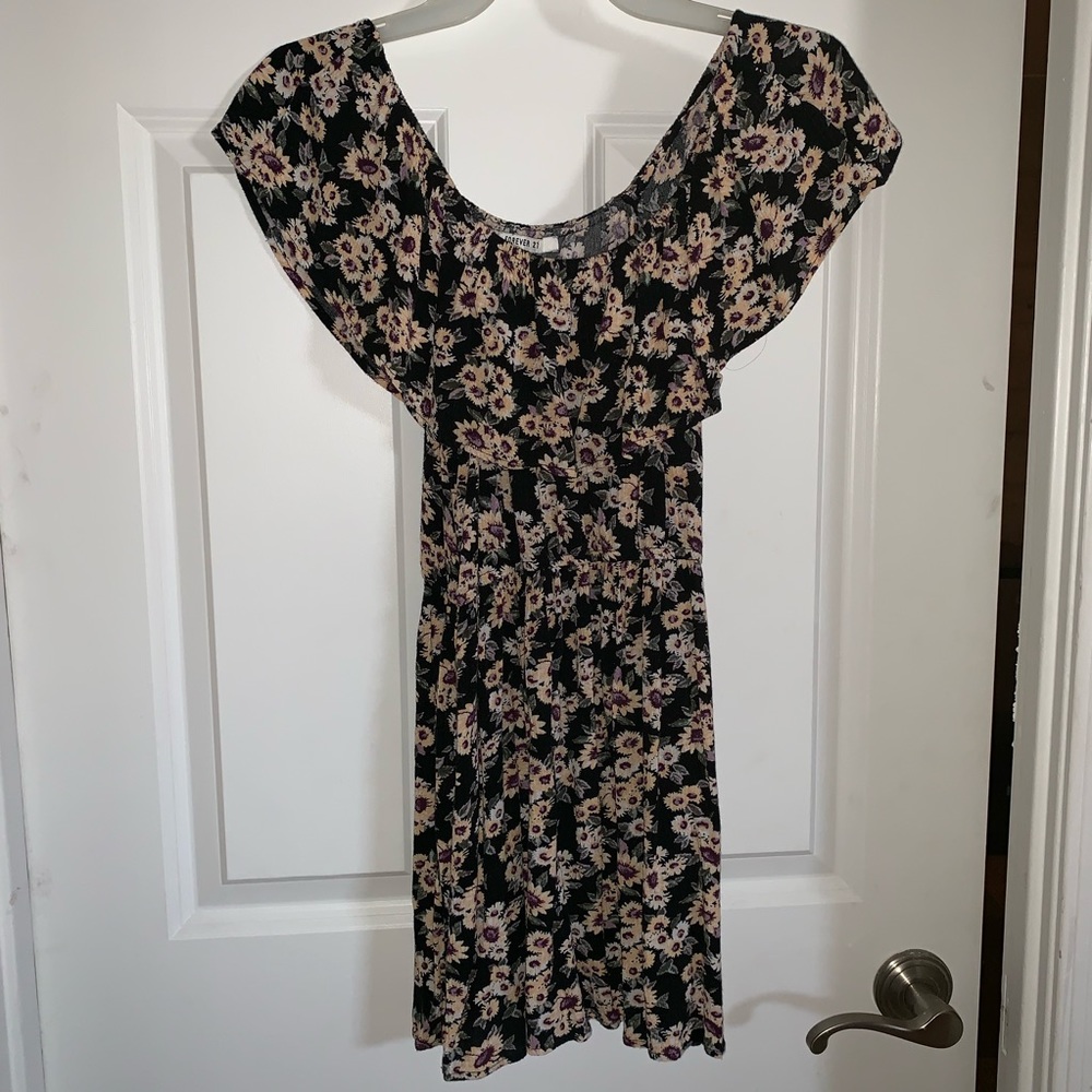 Forever 21 Off-Shoulder Floral Dress